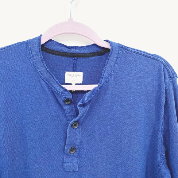 Rag & Bone Long Sleeve Henley, size L - Picture 2 of 8